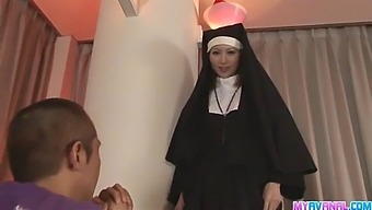 A Sinful Nun Engages In Anal Intercourse With Rika Sakurai
