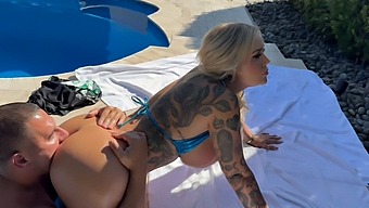 Kali Roses And Teddy Tarantino In A High-Definition Pool Scene With A Creampie Finish.