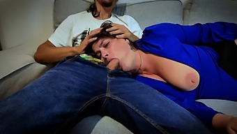 Stepmom'S Mouth Gets Destroyed By Stepson In Steamy Video