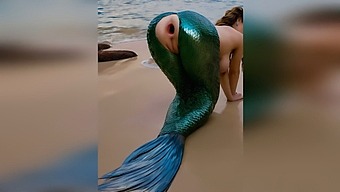 A Stranger Penetrates A Mermaid Vigorously On The Beach, Causing Her Delicate Anus To Gape Widely After A Rough Anal Encounter Outdoors - Ai-Generated Porn